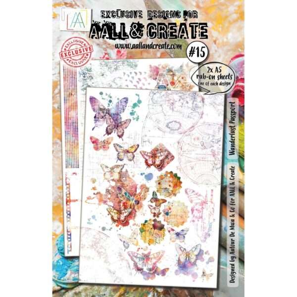 AALL & Create - A5 Rub-Ons - Wanderlust Passport