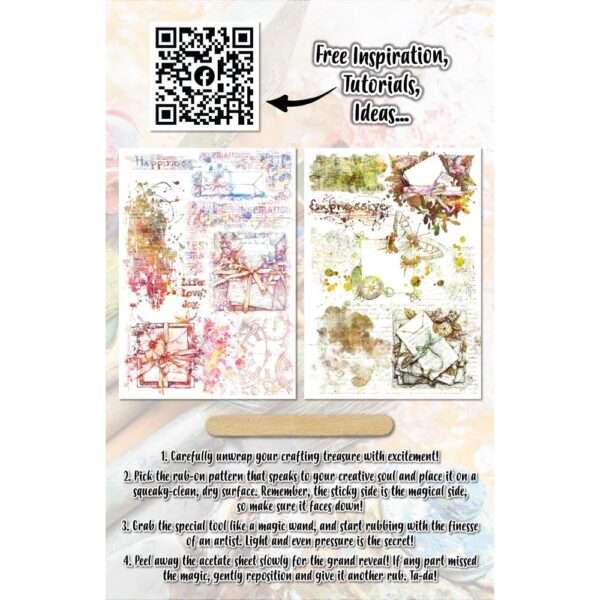 AALL & Create - A5 Rub-Ons - Bowed Tidings - Image 2