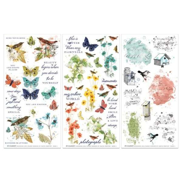 49 & Market - Birdsong - Rub-On Transfer Set, Blendable - Image 2