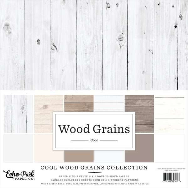 Echo Park - Collection Kit 12x12" - WoodGrain, Cool