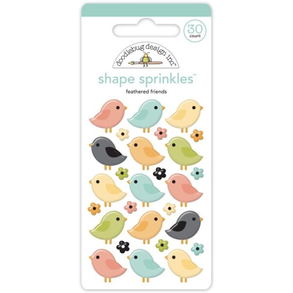 Doodlebug - Farmhouse - Enamel Sprinkles, Feathered Friends