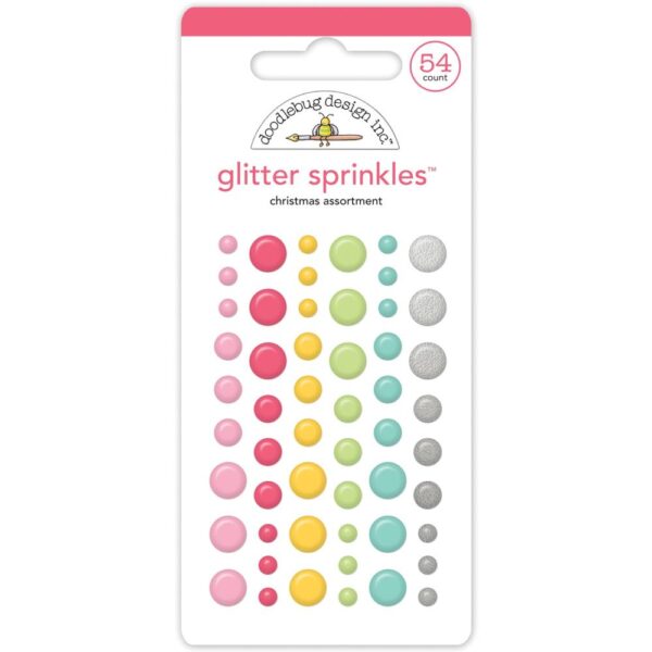 Doodlebug - Tinsel Time - Enamel Sprinkles, Christmas Assortment