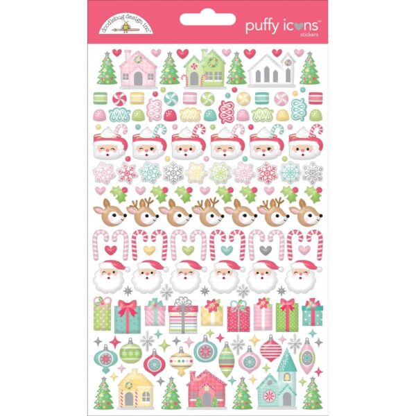 Doodlebug - Tinsel Time - Puffy Stickers