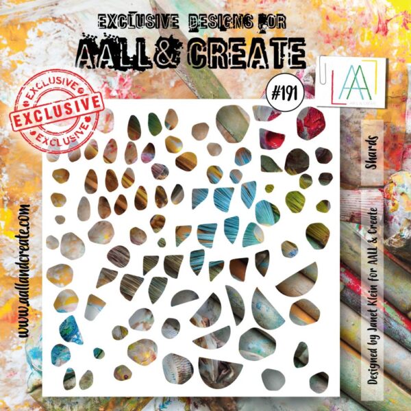 AALL & Create Stencil 6"X6" - Shards