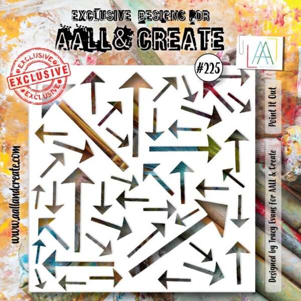 AALL & Create Stencil 6"X6" - Point It Out