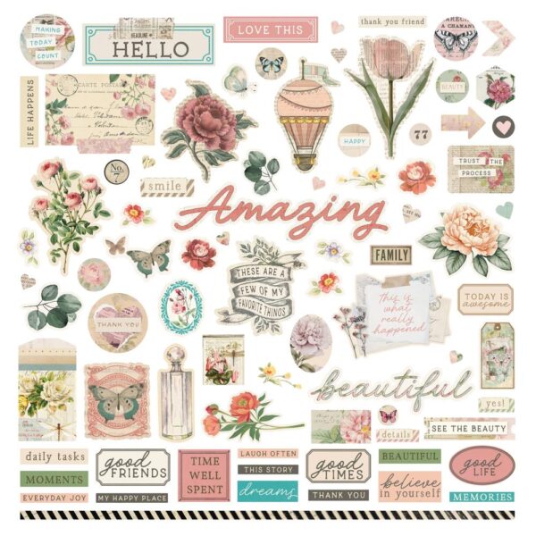 PhotoPlay - Beautiful Junque - Stickers 12"X12"