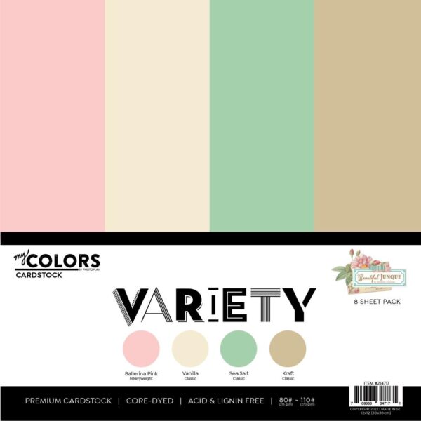 PhotoPlay - Beautiful Junque - Cardstock Variety Pack 8/Pkg