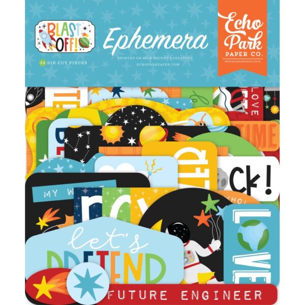 Echo Park - Blast Off - Ephemera Pack, Icons