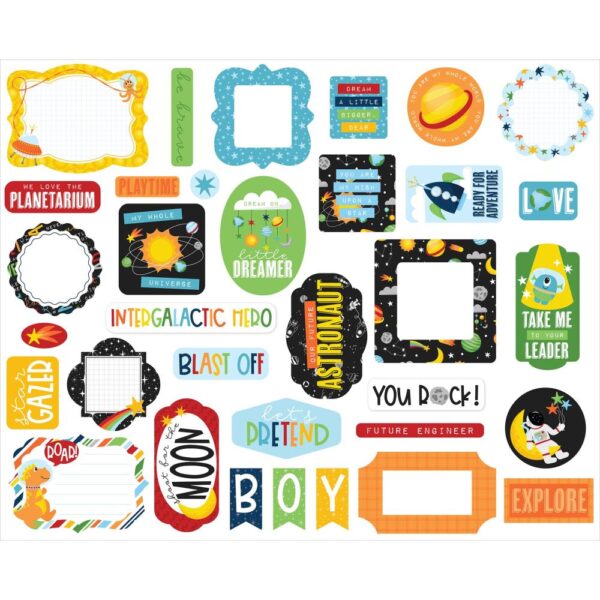Echo Park - Blast Off - Ephemera Pack, Icons - Image 2
