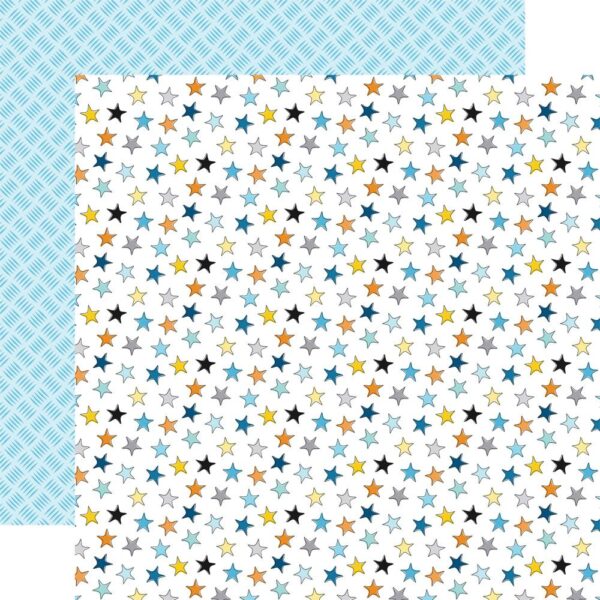 Echo Park - Little Builder - Cardstock, Awesome Stars