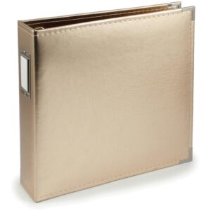 WeR Classic Leather 3Ring 12x12 Album - Gold