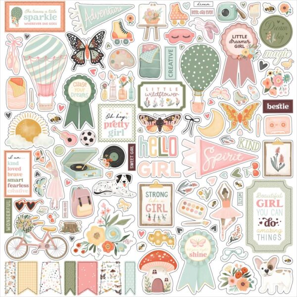 Carta Bella - That's My GIRL - Element Stickers