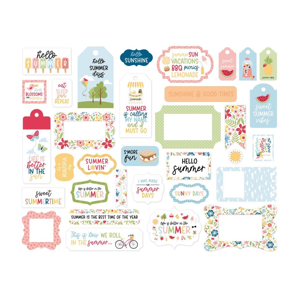 Echo Park - Have A Great Summer - Ephemera, Frames & Tags - Image 2