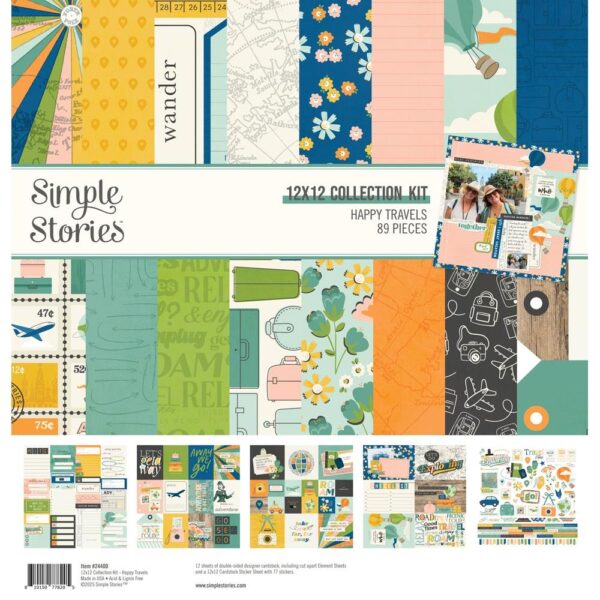 Simple Stories - Happy Travels - Collection Kit 12x12"