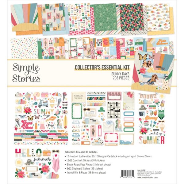 Simple Stories - Sunny Days - Collector's Essential Kit 12x12"