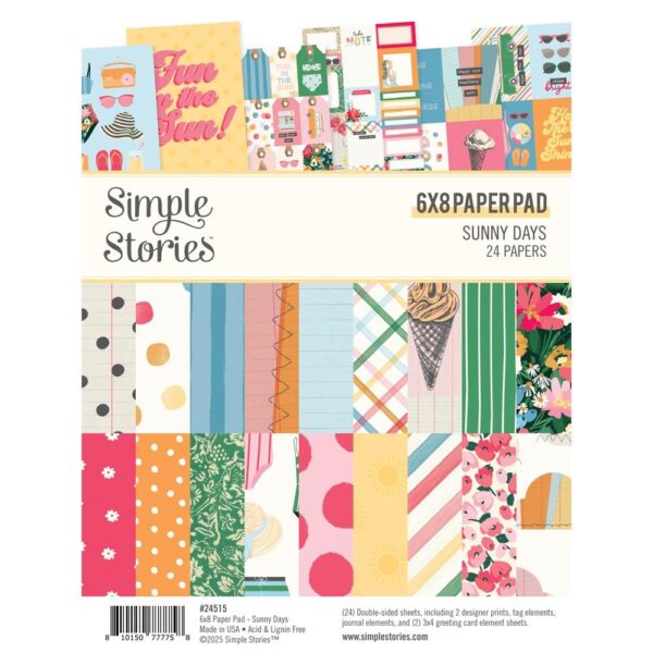 Simple Stories - Sunny Days - 6x8" Paper Pad