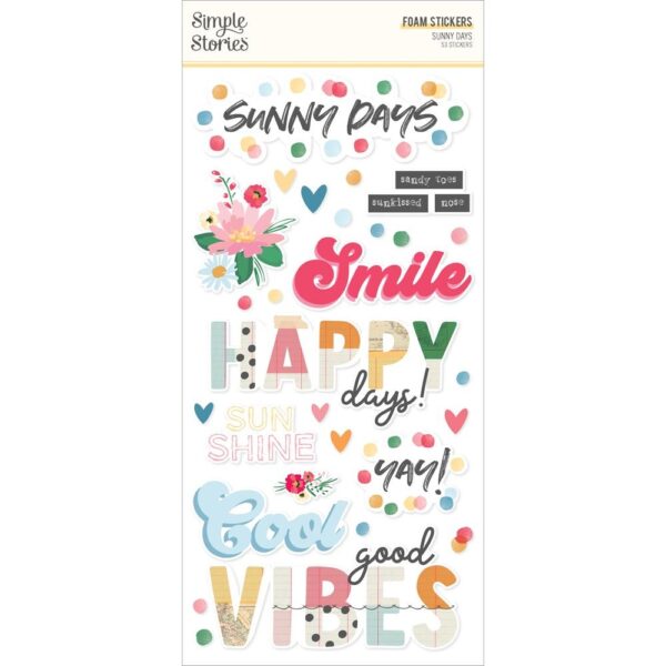 Simple Stories - Sunny Days - Foam Stickers