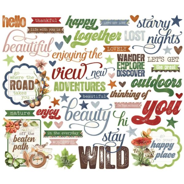 Simple Stories - Vintage Woodlands - Sentiment Bits - Image 2