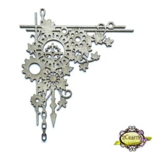 2Crafty Chipboard - Steampunk Foliage Corner