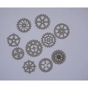 2Crafty Chipboard - Steampunk Gears Medium