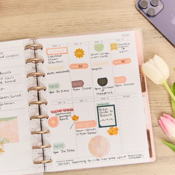 Happy Planner - 18Mth 2025/26 CLASSIC Planner - Pastel Canvas Parenting - Image 5