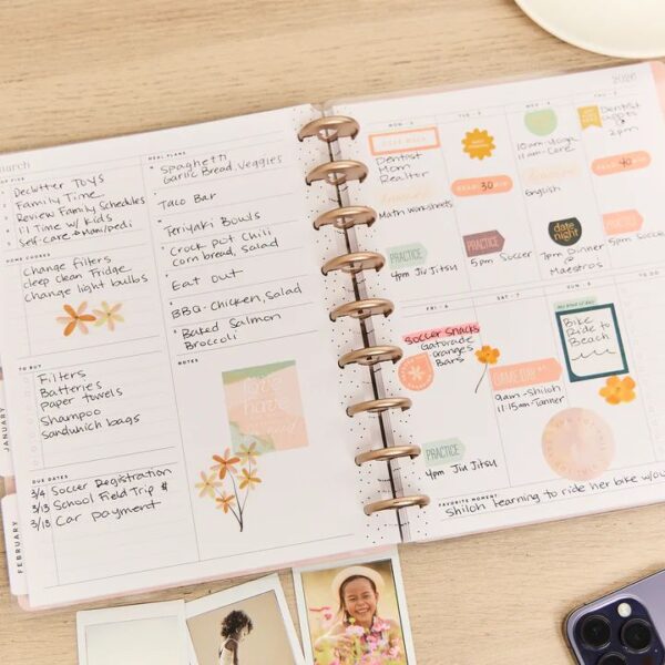 Happy Planner - 18Mth 2025/26 CLASSIC Planner - Pastel Canvas Parenting - Image 4