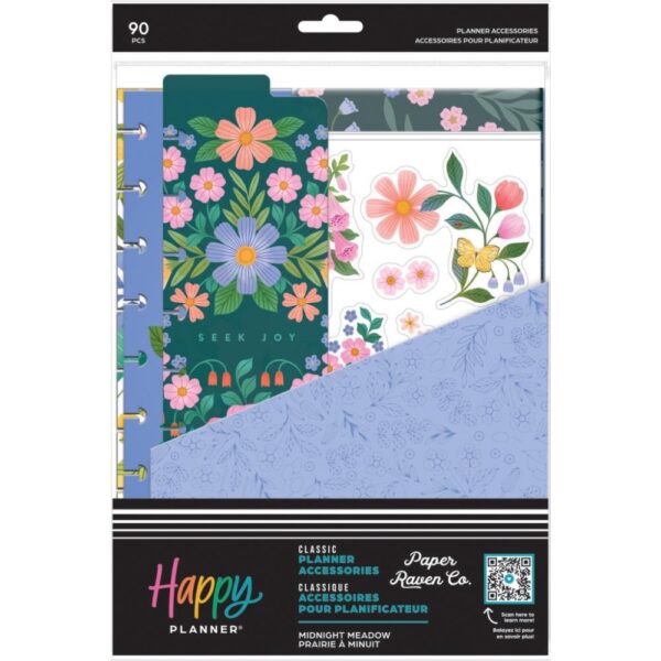 Happy Planner - Classic Accessory Pack - Midnight Meadow
