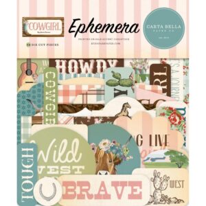 Carta Bella - Cowgirl - Ephemera, Icons