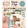 Carta Bella - Cowgirl - Ephemera, Frames & Tags