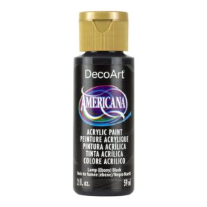 Americana Acrylic Paint 2oz - Ebony (Black)