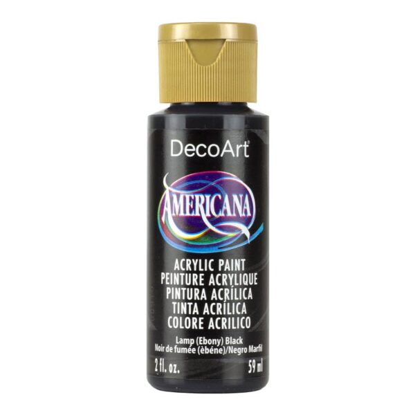 Americana Acrylic Paint 2oz - Ebony (Black)