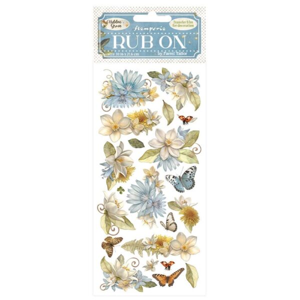 Stamperia - Hidden Grove - Rub-Ons, Flowers and Butterfly