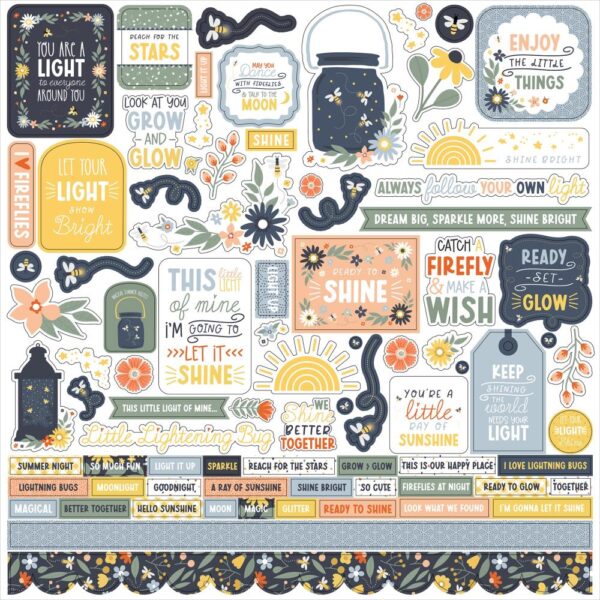 Echo Park - Firefly - Cardstock Stickers 12X12"
