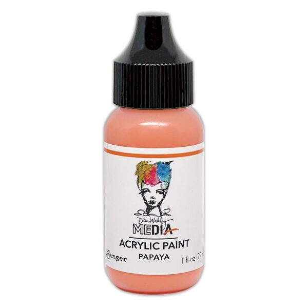 Dina Wakley - Acrylic Paint 1oz - Papaya
