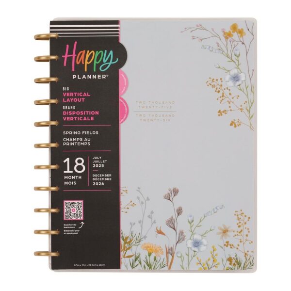 Happy Planner - 18Mth 2025/26 BIG Planner - Spring Fields
