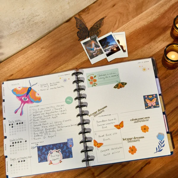 Happy Planner - 18Mth 2025/26 BIG Planner - Mystic Blooms - Image 3