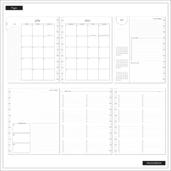Happy Planner - 18Mth 2025/26 BIG Planner - Mystic Blooms - Image 5