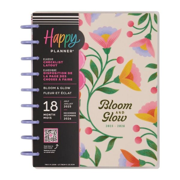 Happy Planner - 18Mth 2025/26 CLASSIC Planner - Bloom & Grow