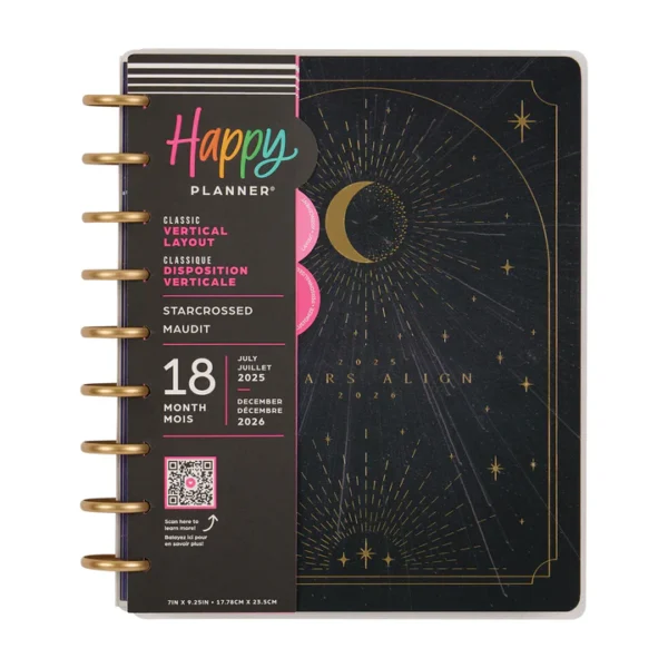 Happy Planner - 18Mth 2025/26 CLASSIC Planner - Starcrossed