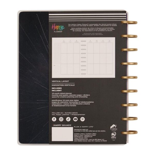 Happy Planner - 18Mth 2025/26 CLASSIC Planner - Starcrossed - Image 8
