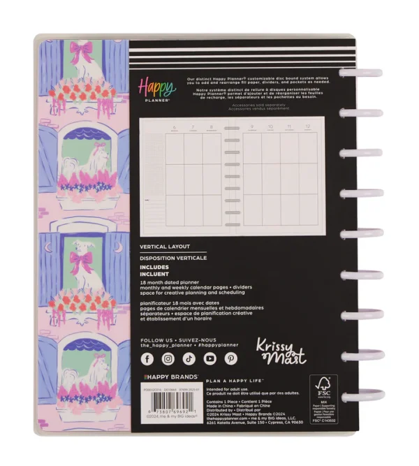 Happy Planner - 18Mth 2025/26 CLASSIC Planner - Pawsitive Seasonal Dogs - Image 5