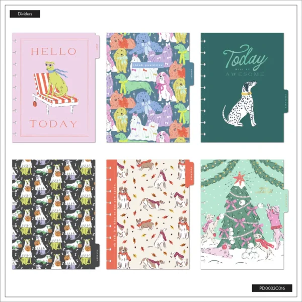 Happy Planner - 18Mth 2025/26 CLASSIC Planner - Pawsitive Seasonal Dogs - Image 4