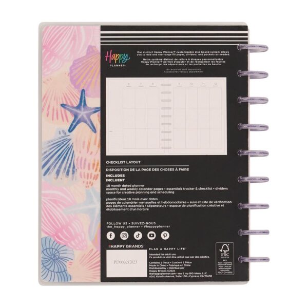 Happy Planner - 18Mth 2025/26 CLASSIC Planner - Shell Yeah - Image 3
