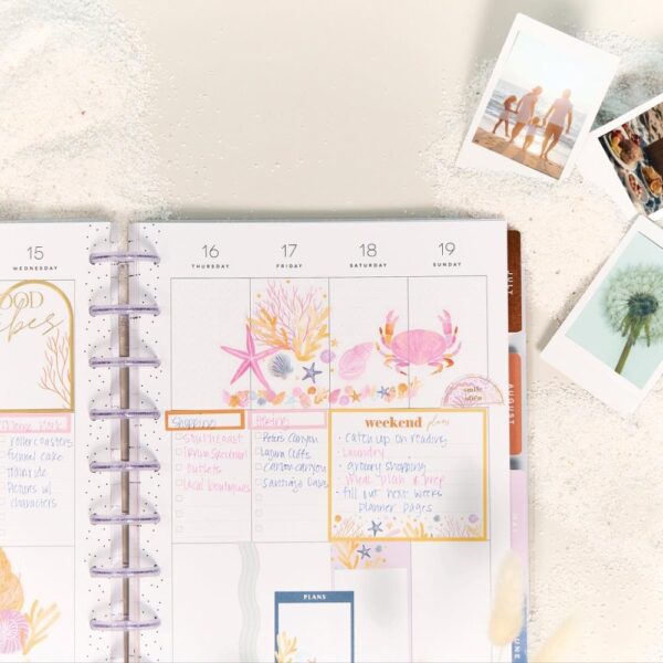 Happy Planner - 18Mth 2025/26 CLASSIC Planner - Shell Yeah - Image 4
