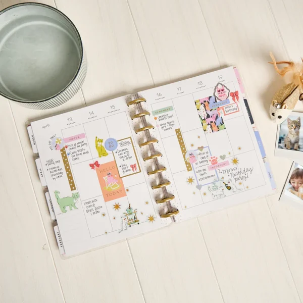 Happy Planner - 18Mth 2025/26 CLASSIC Planner - Purrfect Seasonal Cats - Image 5