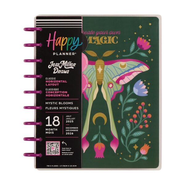 Happy Planner - 18Mth 2025/26 CLASSIC Planner - Mystic Blooms
