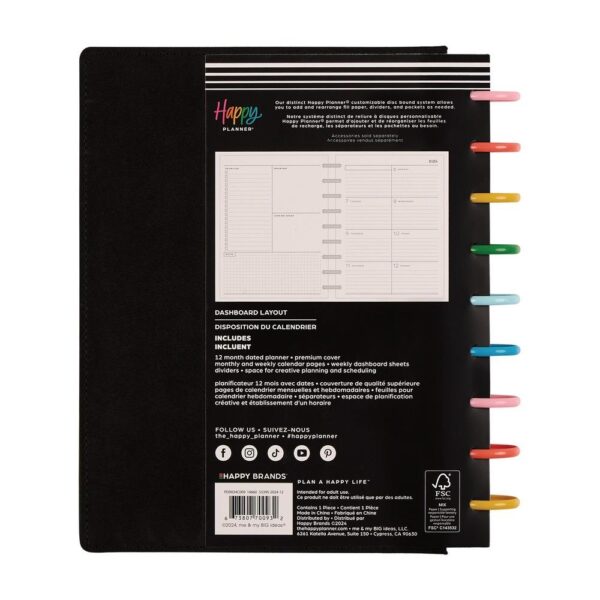 Happy Planner - 12Mth 2025/26 CLASSIC Planner - SPECIALTY Optimistic Outlines - Image 4
