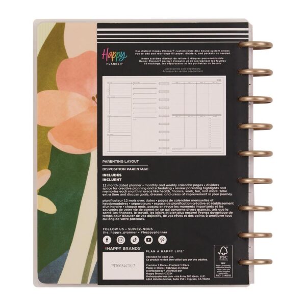 Happy Planner - 18Mth 2025/26 CLASSIC Planner - Pastel Canvas Parenting - Image 8