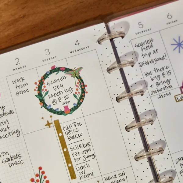 Happy Planner - 12Mth 2025/26 MINI Planner - Mystic Blooms - Image 3