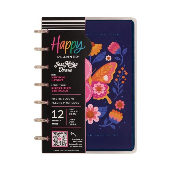 Happy Planner - 12Mth 2025/26 MINI Planner - Mystic Blooms